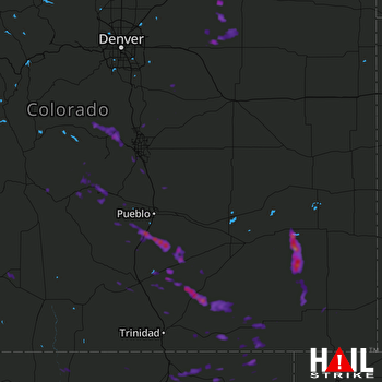 Hail Map PUEBLO 08-08-2017