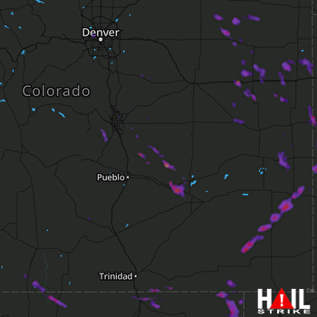Hail Map Raton, NM 08-14-2017