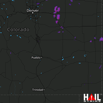 Hail Map Loveland, CO 07-05-2018