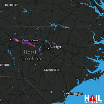 Hail Map Greensboro, NC 05-10-2021