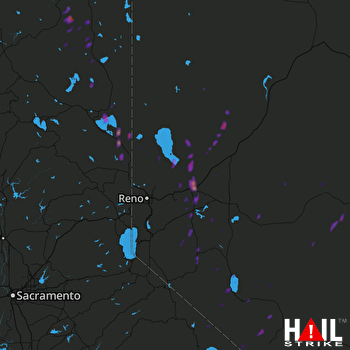 Hail Map Fernley, NV 07-24-2017