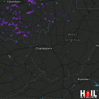Hail Map Newark, OH 07-07-2017