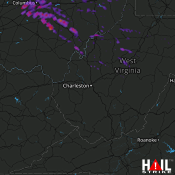 Hail Map Columbus, OH 07-10-2017