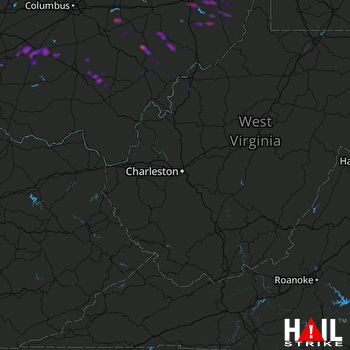 Hail Map Washington Court House, OH 05-14-2018