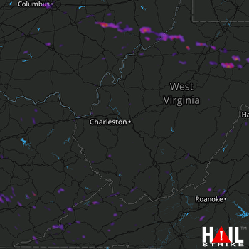 Hail Map Philippi, WV 05-15-2018
