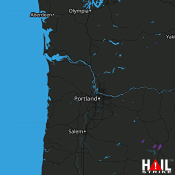 Hail Map Madras, OR 08-12-2017