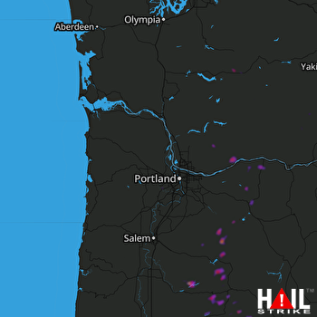 Hail Map Hood River, OR 06-21-2018