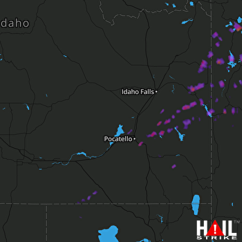 Hail Map Inkom, ID 07-20-2017