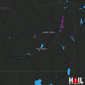 Hail Map Rexburg, ID 06-17-2018