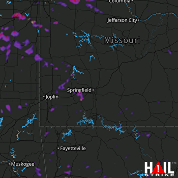 Hail Map Neosho, MO 08-17-2018