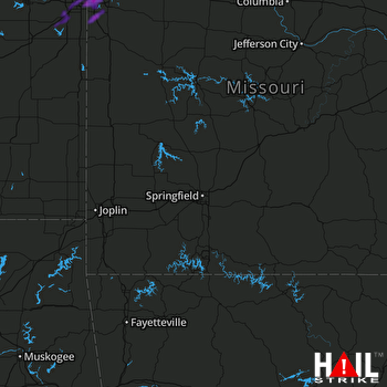 Hail Map Overland Park, KS 08-28-2018