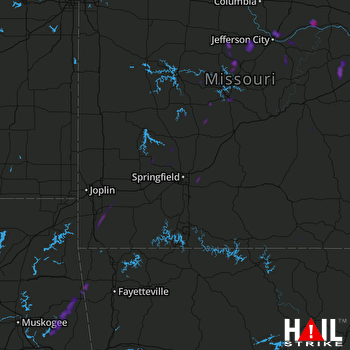 Hail Map Siloam Springs, AR 10-07-2018