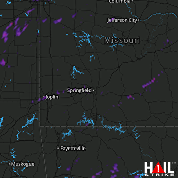 Hail Map Overland Park, KS 04-18-2019