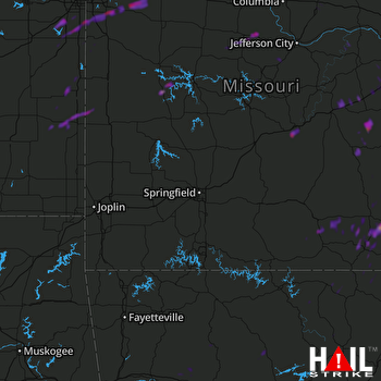 Hail Map Gardner, KS 05-02-2019