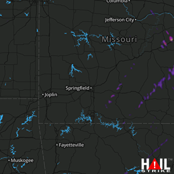 Hail Map Cuba, MO 05-21-2019
