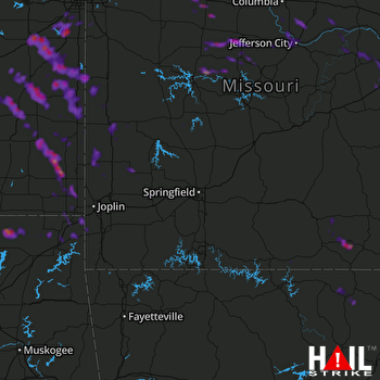 Hail Map Kansas City, MO 06-02-2019