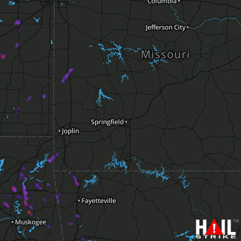Hail Map Rogers, AR 06-03-2019