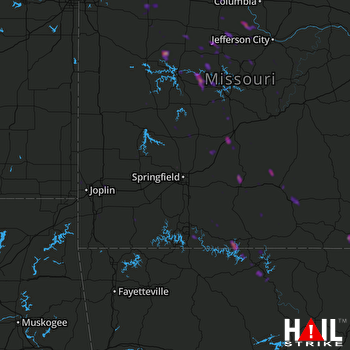 Hail Map Cabool, MO 06-12-2019
