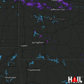 Hail Map Kansas City, MO 06-21-2019