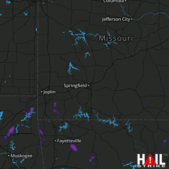 Hail Map Siloam Springs, AR 07-29-2019
