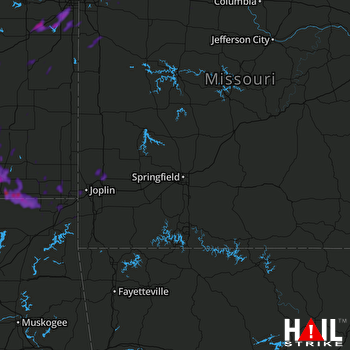 Hail Map Olathe, KS 08-18-2019