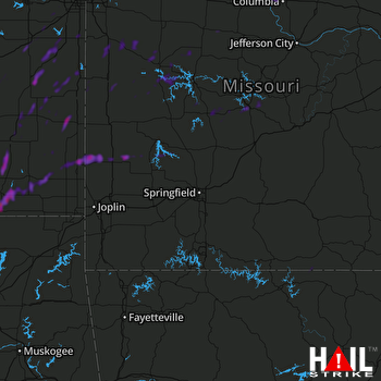 Hail Map Garnett, KS 09-29-2019