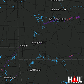 Hail Map West Plains, MO 11-30-2019