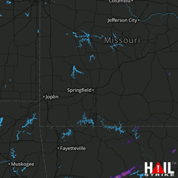 Hail Map Clinton, AR 03-20-2020