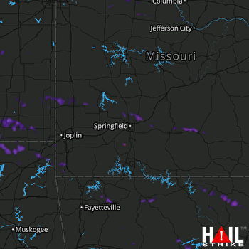 Hail Map Harrison, AR 08-29-2020