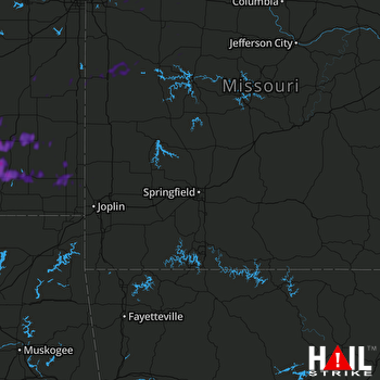 Hail Map Fredonia, KS 05-27-2021