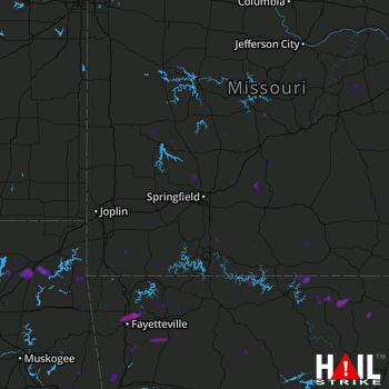 Hail Map Springdale, AR 05-27-2021