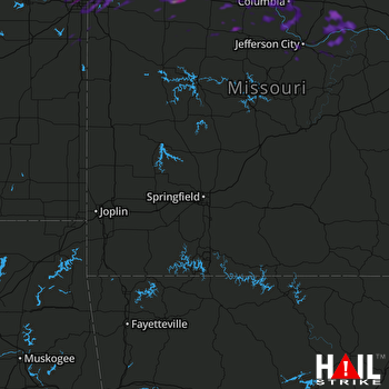 Hail Map Kansas City, MO 06-25-2021