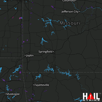 Hail Map Liberal, MO 09-30-2021