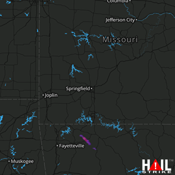 Hail Map SPRINGFIELD 03-18-2017