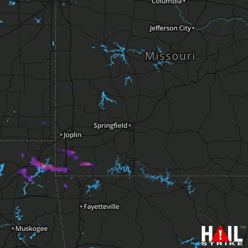 Hail Map Neosho, MO 04-17-2017