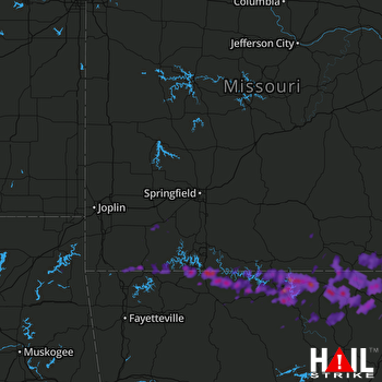 Hail Map Mountain Home, AR 05-27-2017
