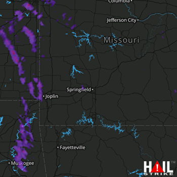 Hail Map Olathe, KS 06-17-2017