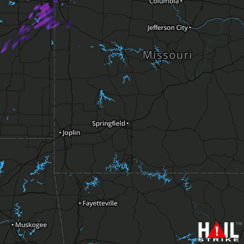 Hail Map Olathe, KS 06-29-2017