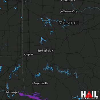 Hail Map Ozark, AR 06-30-2017