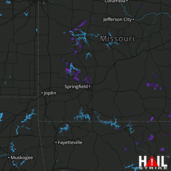 Hail Map Talala, OK 08-20-2017