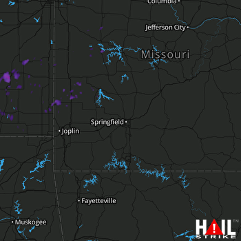 Hail Map Iola, KS 09-16-2017