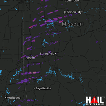 Hail Map Nixa, MO 12-04-2017