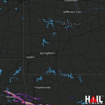 Hail Map Fort Smith, AR 03-11-2018