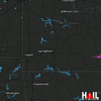 Hail Map Van Buren, MO 03-17-2018