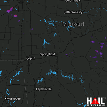 Hail Map Ottawa, KS 06-09-2018