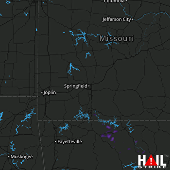 Hail Map Yellville, AR 06-14-2018