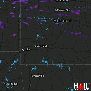Hail Map Jefferson City, MO 06-27-2018