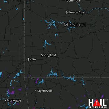 Hail Map Rogers, AR 07-06-2018