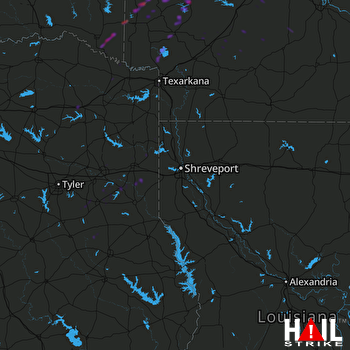 Hail Map Ashdown, AR 02-23-2019