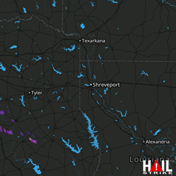 Hail Map Oakwood, TX 03-11-2017